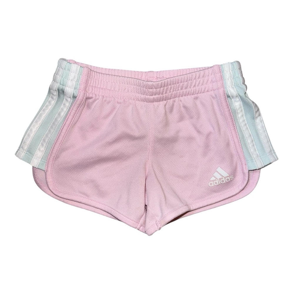 Adidas Pink and Baby Blue Athletic Shorts Lightweight Running Style, Like New